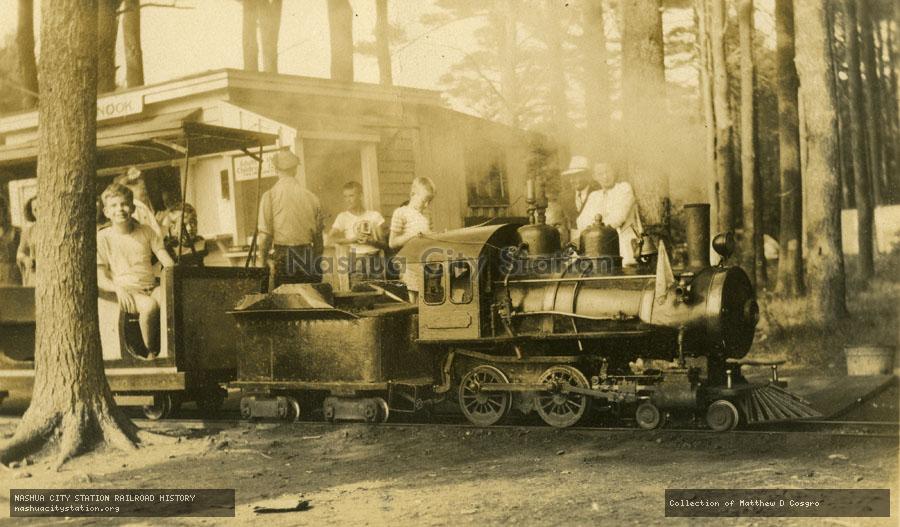 Postcard: The Smokey Joe on the F&L Railroad at Rocky Nook, North Hampton